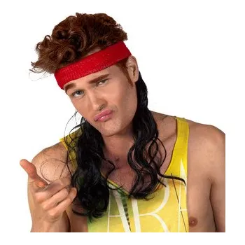 Karnevalový kostým Boland&nbsp;Vlasy s čelenkou černé dlouhé