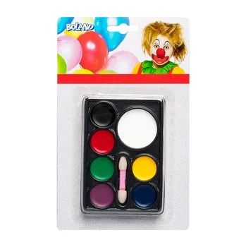 Karnevalový kostým Boland Obličejové barvy klaun - paleta