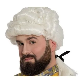 Karnevalová paruka Fiestas Guirca Bílá pánská paruka dobová