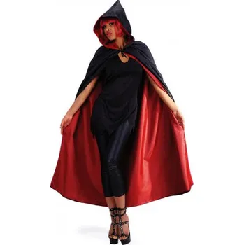 Karnevalový kostým Carnival Toys&nbsp;Plášť s kapucí oboustranný černo červený 140 cm