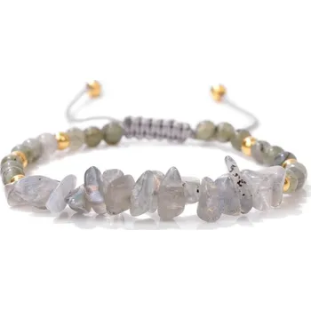 Náramek Pletený náramek | Dámský doplněk - Labradourit č. 19