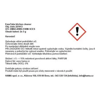 EzeeTabs KUCHYNĚ, eco tablety pro přípravu čistícího prostředku, vegan, 2 ks