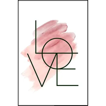 Obraz Růžový obraz s citátem pro inspiraci | nástěnný obraz, umělecký tisk - A , 50 x 70 cm bez rámu