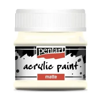 Vodová barva Pentart Akrylová barva matná PENTART 50 ml SLONOVINOVÁ