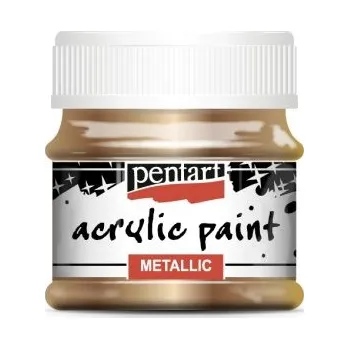 Vodová barva Pentart Akrylová barva metalická PENTART 50 ml MOSAZ