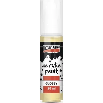 Vodová barva Pentart Akrylová barva lesklá PENTART 20 ml BÍLÁ KÁVA