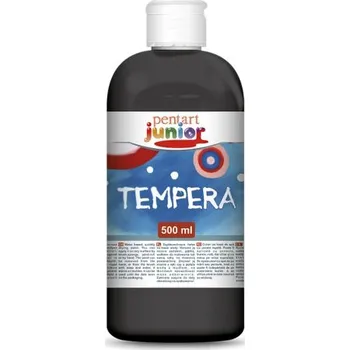 Výtvarná barva Pentart Temperová barva Junior PENTART 500 ml ČERNÁ