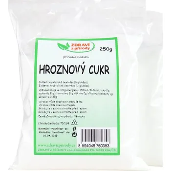 Čokoláda Zdraví z přírody ZP Cukr hroznový 250 g