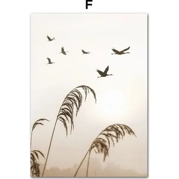 Obraz Krajina na plátně | nástěnný obraz, boho dekorace - F , 15 x 20 cm bez rámu