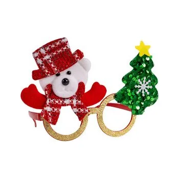 Karnevalový doplněk Carnival Toys&nbsp;Vánoční brýle s madvídkem a stromečkem