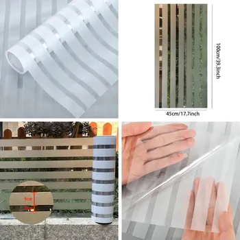 Okenní dekorace Fólie na okna s matným efektem pro soukromí | okenní fólie, samolepicí fólie - 4 2 , 30x500 cm