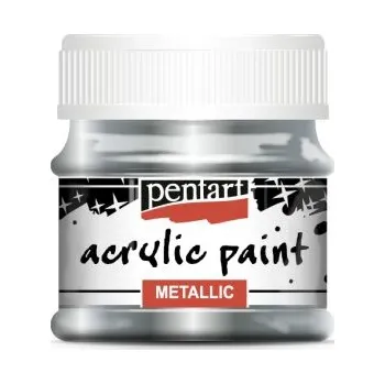 Pentart Akrylová barva metalická PENTART 50 ml STŘÍBRNÝ DOTEK
