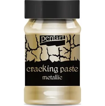 Speciální výtvarná barva Pentart Krakelovací pasta metalická PENTART 100 ml TMAVÁ ZLATÁ