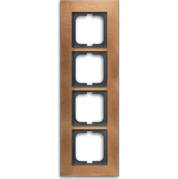 vypínač Rámeček čtyřnásobný ABB Solo carat 2CKA001754A4261 bronz