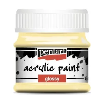 Vodová barva Pentart Akrylová barva lesklá PENTART 50 ml BÍLÁ KÁVA