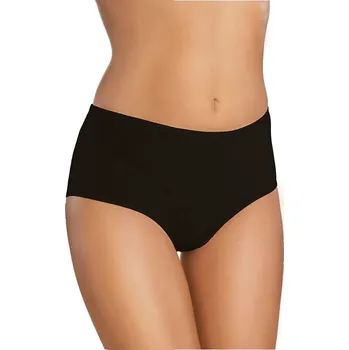 Kalhotky Bavlněné dámské kalhotky s vyšším pasem 18 černé XL