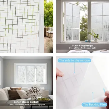 Okenní dekorace Fólie na okno pro soukromí s UV ochranou | okenní fólie, privátní fólie - B58 , 30x200 cm