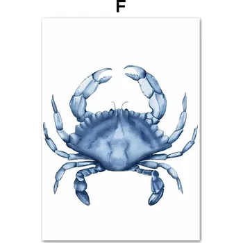 Plakát Plakát s mořskými motivy | Obraz, Plakát - F , 30 x 45 cm bez rámu