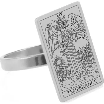 Prsten Ocelový prsten s tarotem | magický amulet - SMÍRNOST-6146 , 7