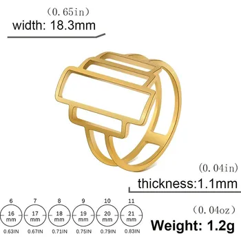 Prsten Ocelový prsten | módní šperk - Styl 3 zlatý , 7