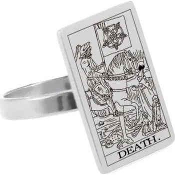 Prsten Ocelový prsten tarot | dámský šperk - SMRT-202529824 , 11