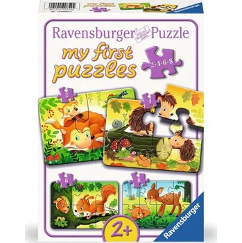 Puzzle RAVENSBURGER Moje první puzzle Lesní zvířátka 4v1 (2,4,6,8 dílků)