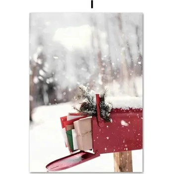 Obraz Obraz se zimními motivy | Dekorace na zeď, Vánoční obraz - já , 30 x 45 cm bez rámu