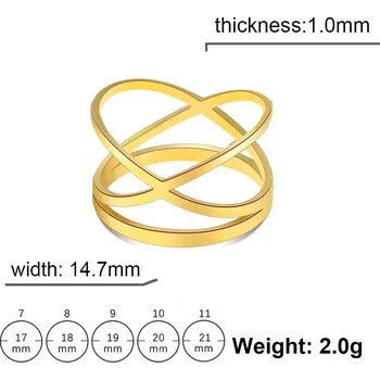 Prsten Minimalistický prsten pro ženy | dámský šperk - Zlatá barva , 10