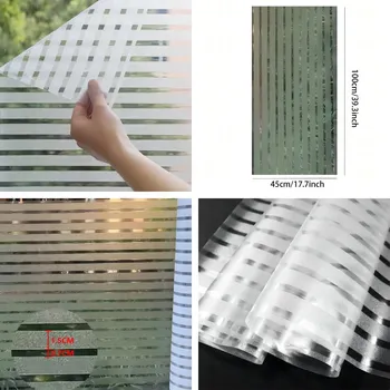 Okenní dekorace Fólie na okna s matným efektem pro soukromí | okenní fólie, samolepicí fólie - S018 , 45 x 100 cm