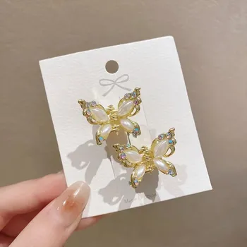 Ozdoba do vlasů Sponka do vlasů s kamínky, motýlí design | sponka, ozdoba do vlasů - Zlato