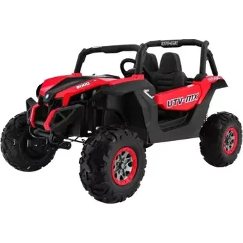 Dětské elektrovozidlo Elektrická terénní bugina SuperStar, 4x4+MP4, modrá Červená