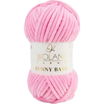 Příze Wolans Bunny Baby 10006 Růžová (Žinylková příze Bunny baby Růžová)
