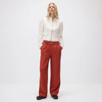 Dámské kalhoty Reserved - Volné kalhoty s modalem - hnědá - 537EN-83X - 537EN-83X-36