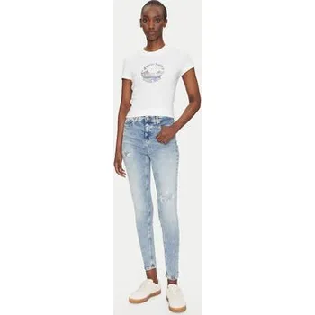 Pánská móda Tommy Jeans T-Shirt Romance DW0DW21342 Écru Slim Fit M