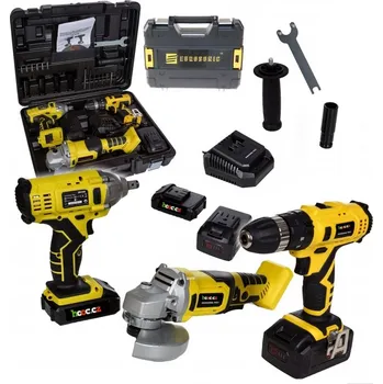 Sada nářadí AKU Sada nářadí 3v1 - bruska, vrtačka, rázový utahovák