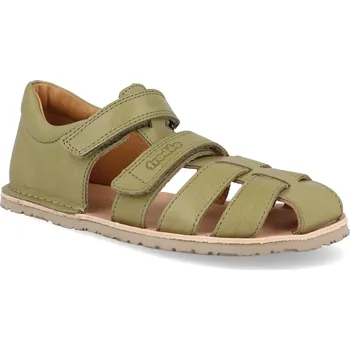 Dívčí obuv Barefoot dětské sandály Froddo - Flexy F Olive zelené Velikost: 24