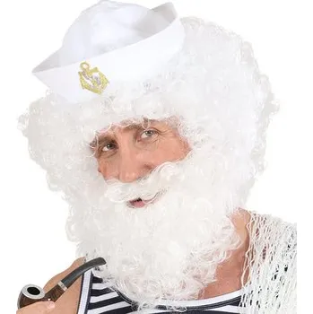 Widmann Paruka s vousy bílá kudrnatá