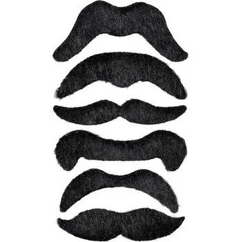 Volný čas Widmann&nbsp;Kníry kovboj černé samolepící 6 ks