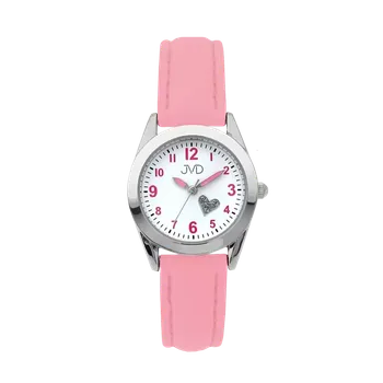 Hodinky JVD Dětské dívčí náramkové čitelné hodinky JVD J7178.2 se srdíčkem (JVD Dětské dívčí náramkové čitelné hodinky JVD J7178.2 se srdíčkem)