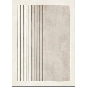 Obraz Minimalistický plátěný obraz abstraktní béžovo-šedý | moderní dekorace, obrazy do bytu - B , 30 x 42 cm bez rámu