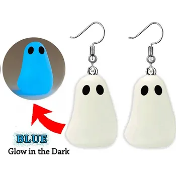 Náušnice Svítící visací náušnice duchové | šperky 2 ks - modrá šipka