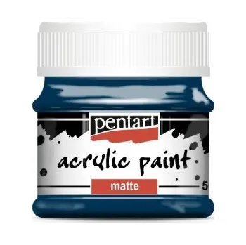 Vodová barva Pentart Akrylová barva matná PENTART 50 ml INDIGO MODRÁ