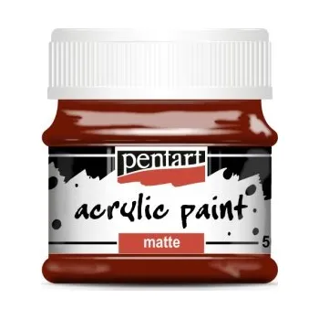 Výtvarná barva Pentart Akrylová barva matná PENTART 50 ml BORDÓ