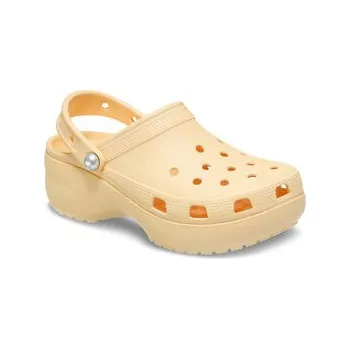 Dámské pantofle Crocs Nazouváky Classic Platform Pearl Clog 211231 Zlatá 38_39