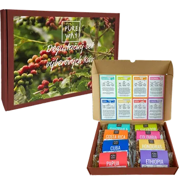 Káva Degustační set zrnkových odrůdových káv 8x100g