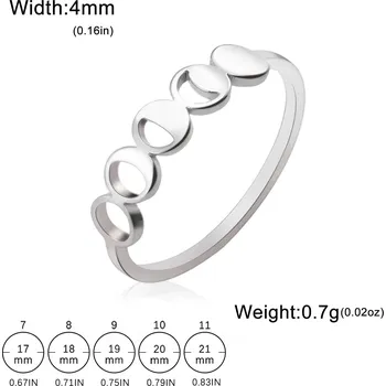 Prsten Měsíční prsten z oceli | amulet - C ocel , 9