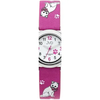 Hodinky JVD Dětské dívčí hodinky JVD J7153.2 s kočičími motivy a kočkami (JVD Dětské dívčí hodinky JVD J7153.2 s kočičími motivy a kočkami)