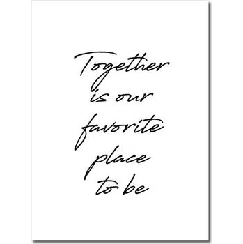 Obraz Minimalistický obraz, černobílý anglický citát | Moderní dekorace, Obraz na zeď - A , 50 x 70 cm bez rámu