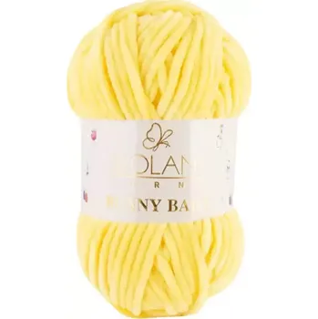 Příze Wolans Bunny Baby 10044 Banánová (Žinylková příze Bunny baby Banánová)