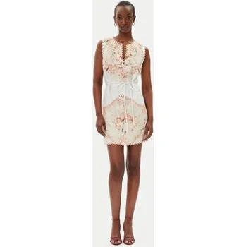 Dámské šaty TWINSET Letní šaty 251TT2441 Béžová Regular Fit 50